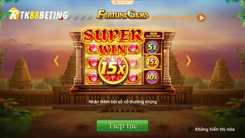 Chế độ cược bổ sung trong Fortune Gems tại TK 88