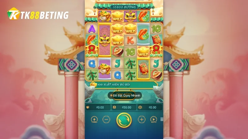 Chế độ vòng quay turbo tại PG Slot Game TK88 giúp người chơi trải nghiệm nhanh chóng và thuận tiện