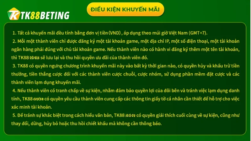 Hội viên nên tuân thủ các quy định của Tk 88 để không bị tước phần thưởng hoặc bị khóa tài khoản