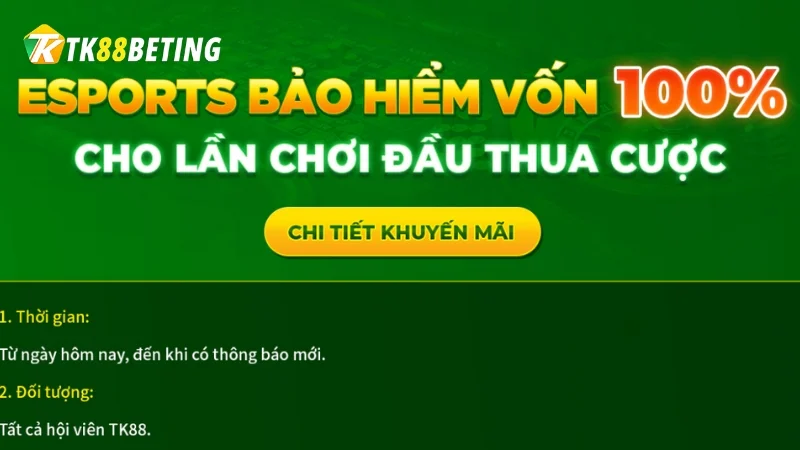 Sảnh Esports tại TK88 bet thu hút được rất nhiều lượt click từ người chơi